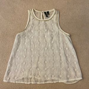 MANGO sheer tank top / blouse